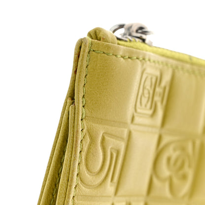 Chanel Lambskin Precious Symbols Pochette Chartreuse 11 of 13