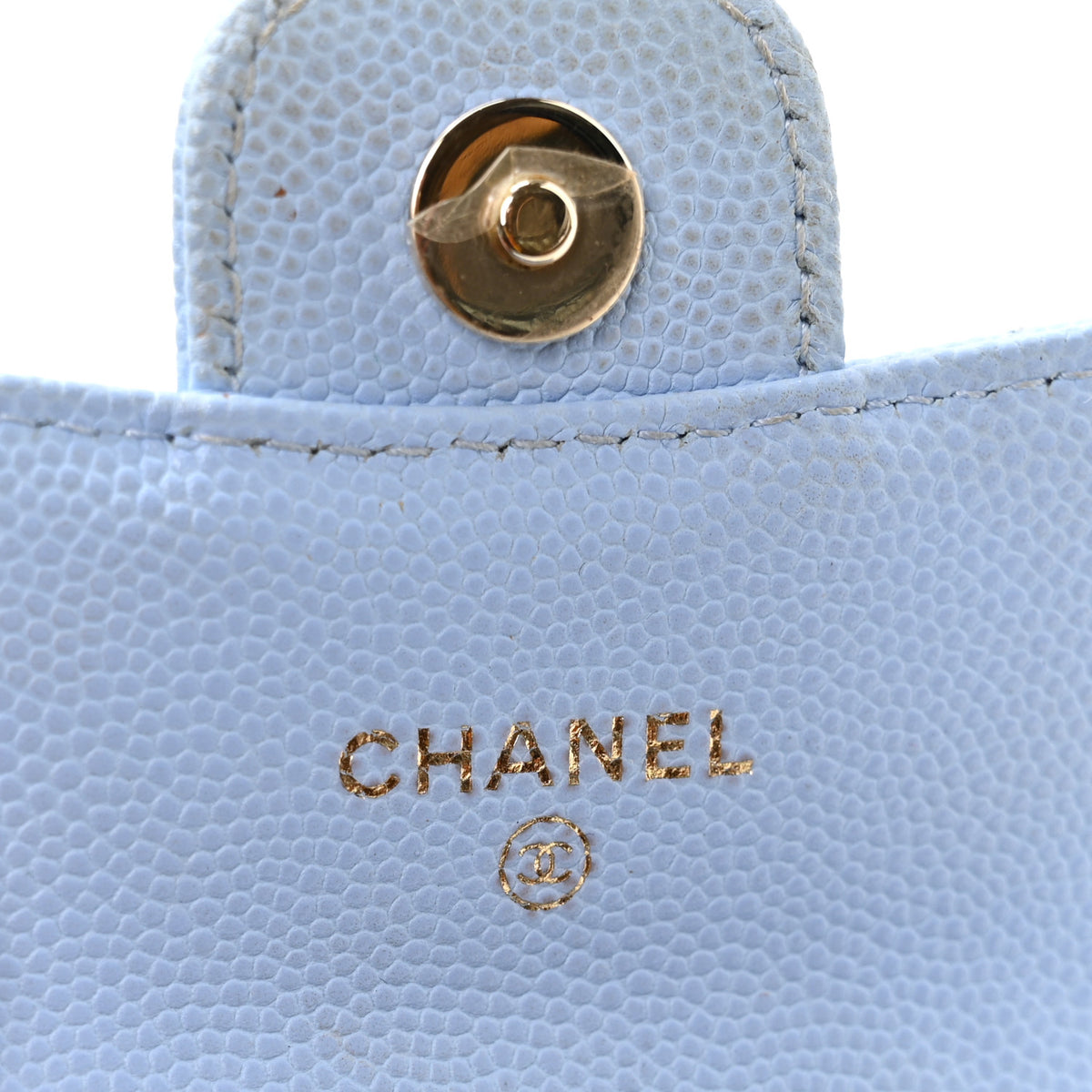 Chanel Caviar Quilted Mini Chain Belt Bag Light Blue 6 of 12