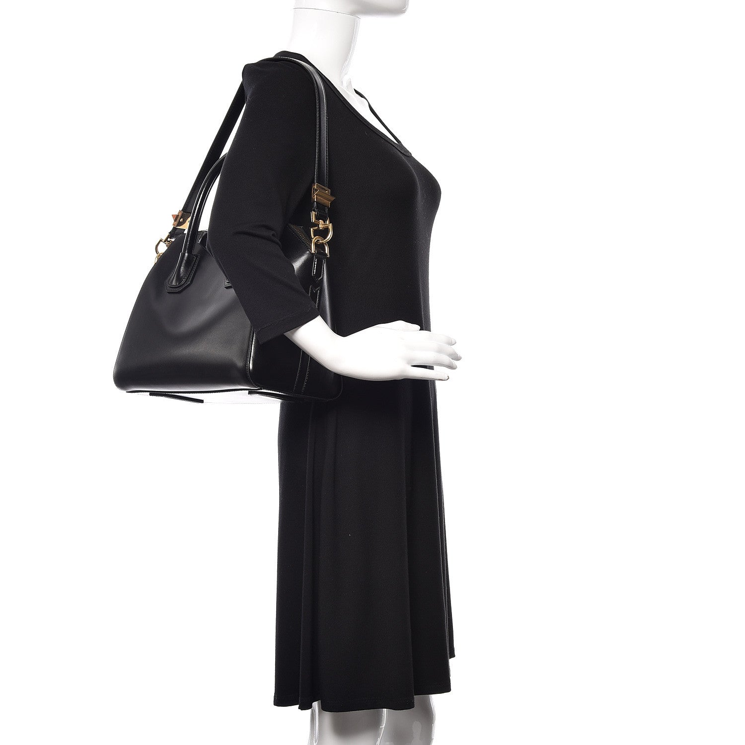 Givenchy Shiny Lord Calfskin Small Antigona Black 2 of 10