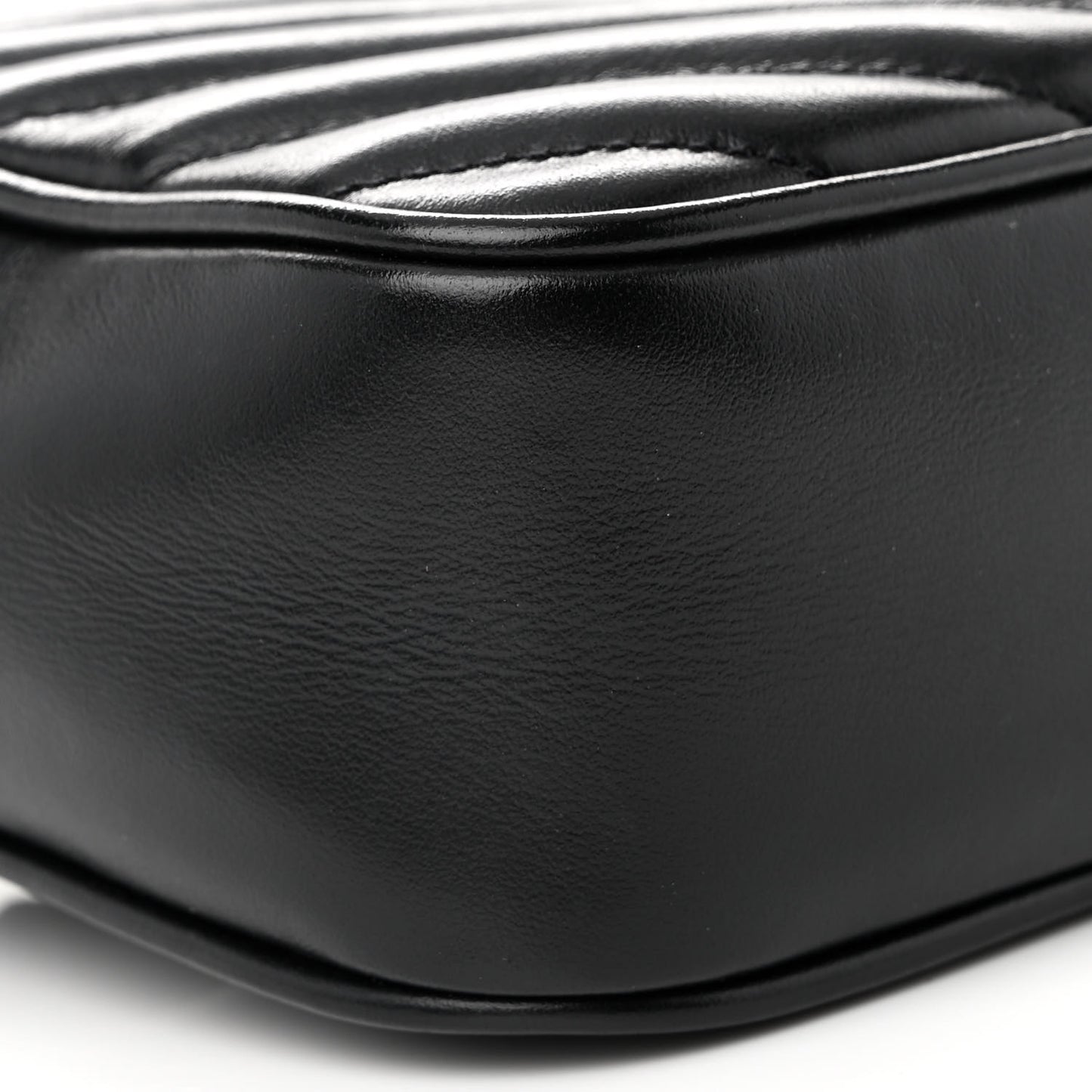Calfskin Matelasse Monogram Lou Belt Bag Black