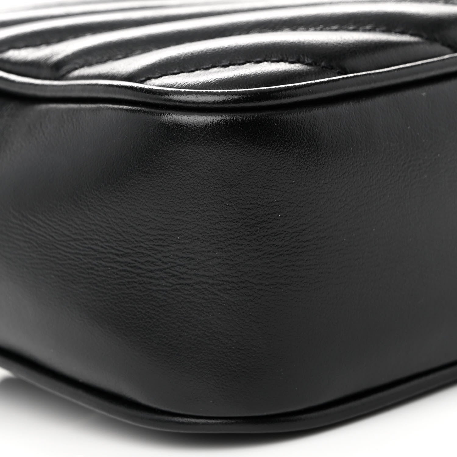 Saint Laurent Calfskin Matelasse Monogram Lou Belt Bag Black 8 of 11