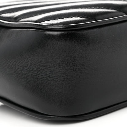 Saint Laurent Calfskin Matelasse Monogram Lou Belt Bag Black 8 of 11