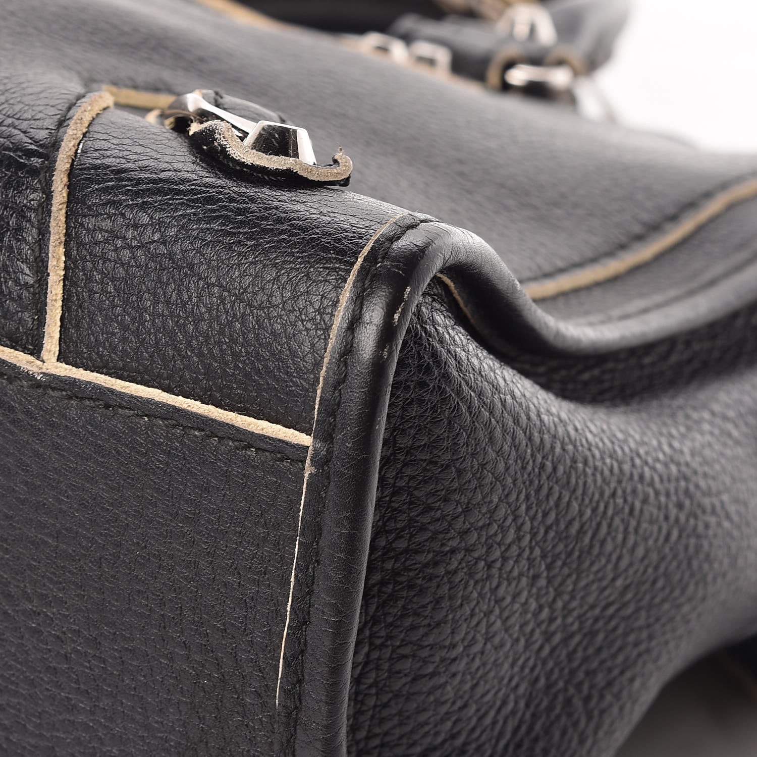 Balenciaga Supple Grained Calfskin Classic Silver Hardware Highlight City Black 6 of 28