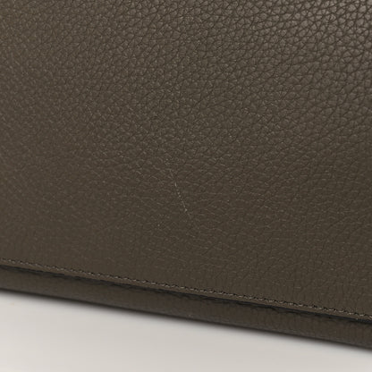 Celine Drummed Calfskin Suede Medium Trapeze Souris 12 of 26