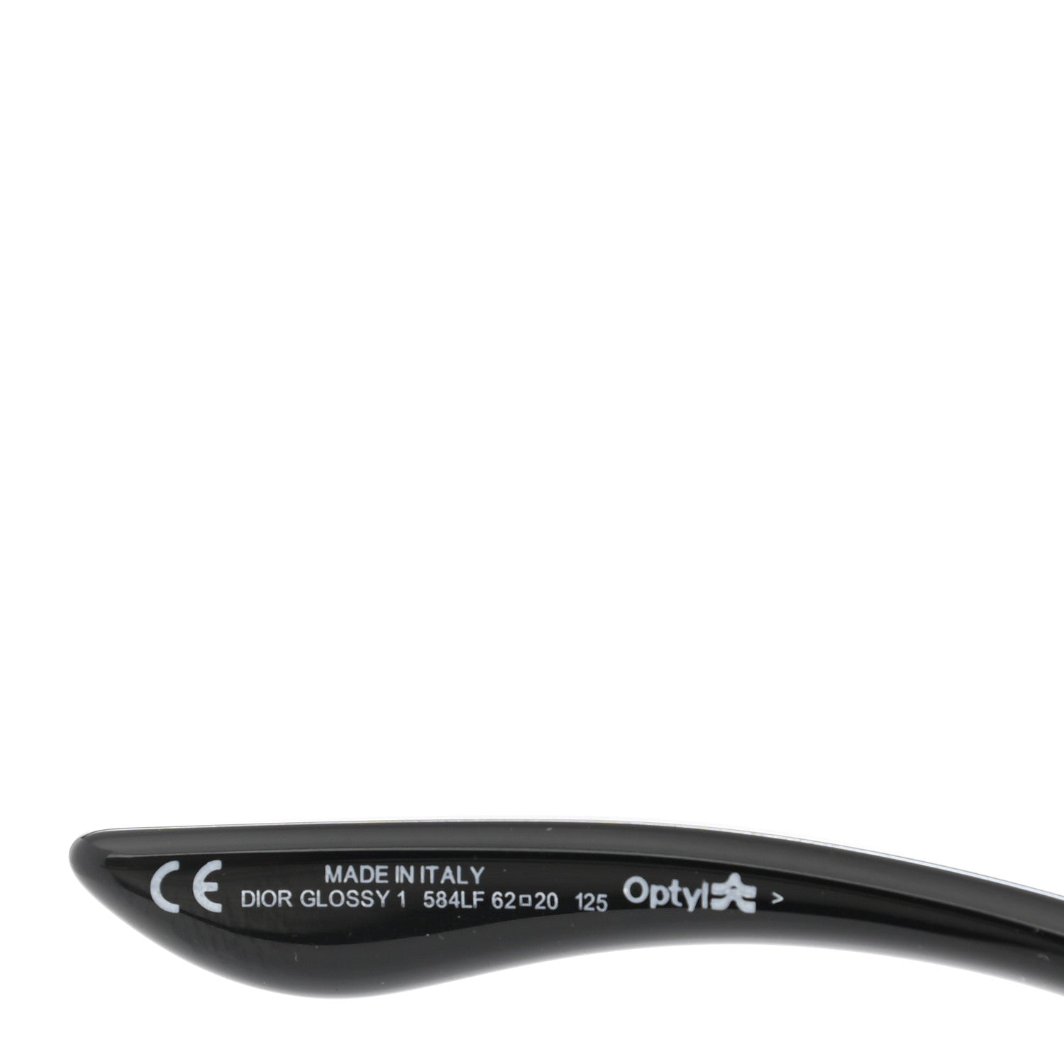 Christian Dior Glossy 1 Sunglasses Black 6 of 7