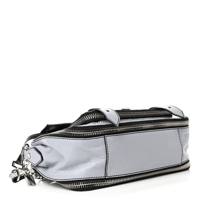Proenza Schouler Paper Lambskin Tiny PS1 Plus Zip Satchel Dove Grey 3 of 4