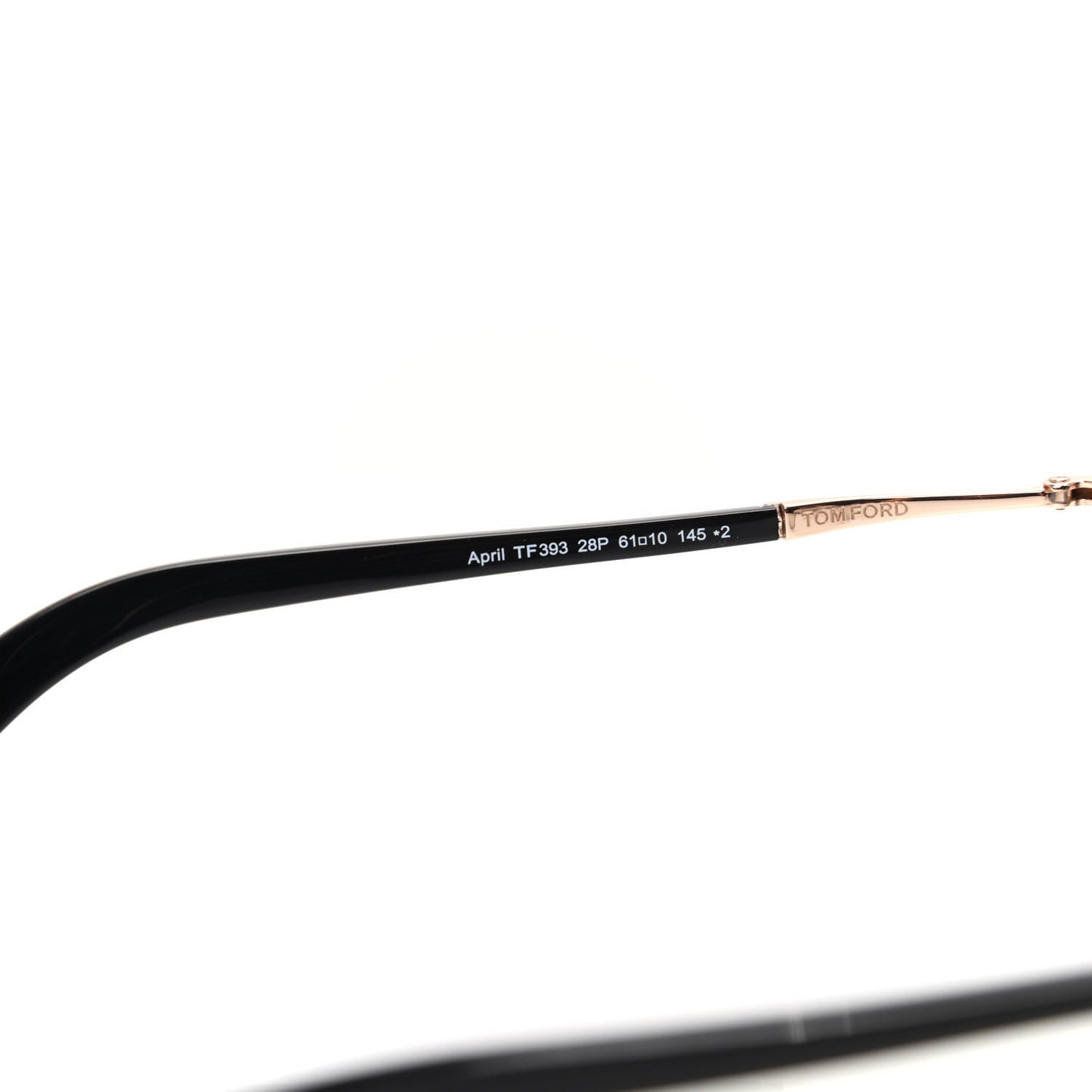 Aviator April TF393 Sunglasses Black