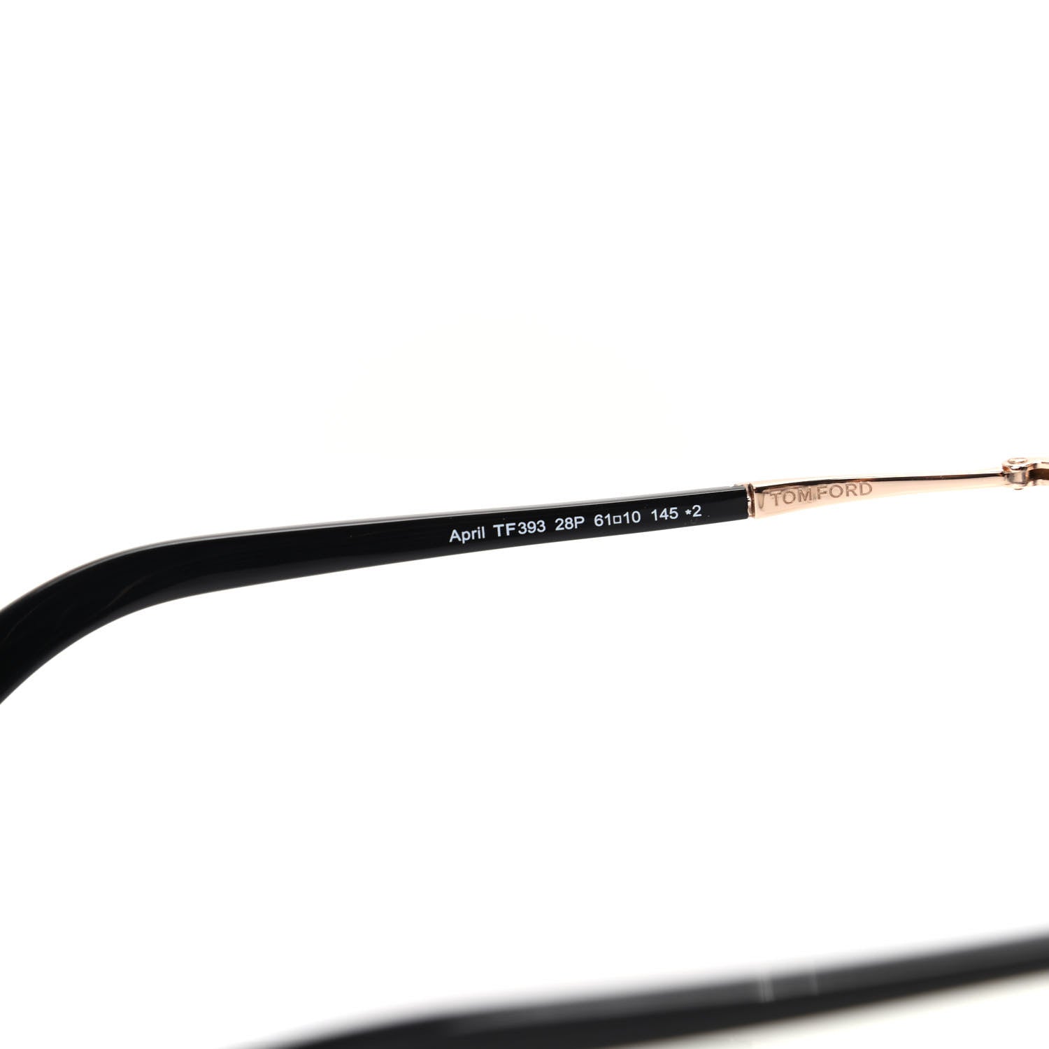 Tom Ford Aviator April TF393 Sunglasses Black 6 of 8