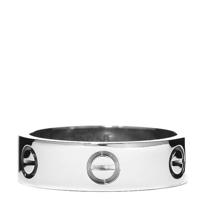 Cartier 18K White Gold 6mm LOVE Ring 58 8.5 1 of 4