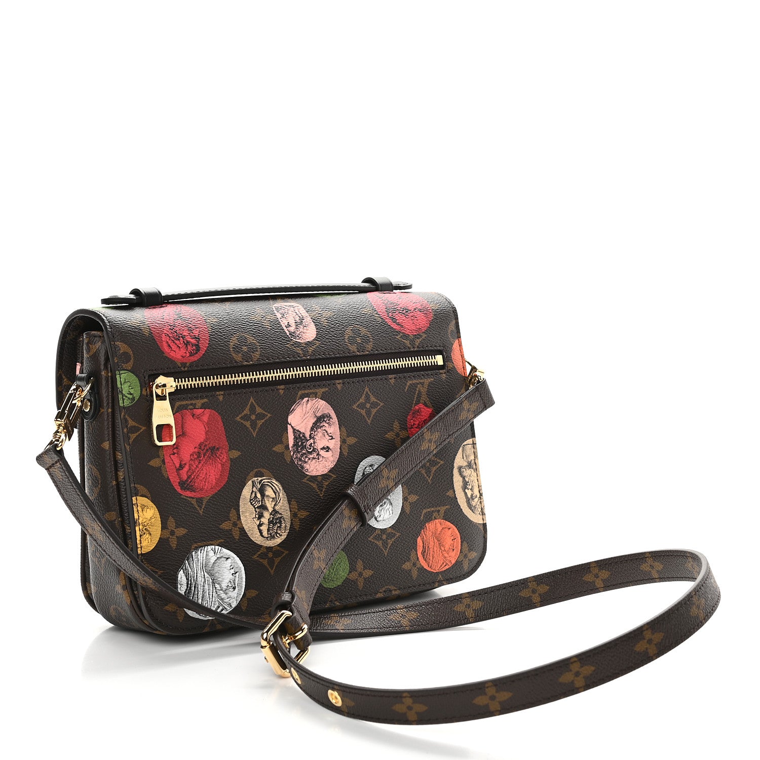 Louis Vuitton X FORNASETTI Monogram Cameo Pochette Metis 2 of 8