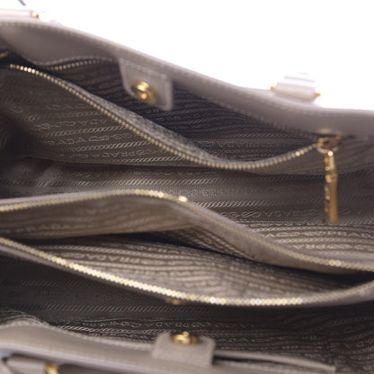Prada Saffiano Lux Medium Tote Visone 5 of 10