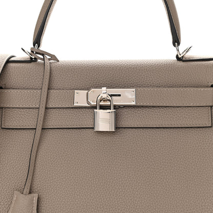 Hermes Togo Kelly Retourne 28 Gris Asphalte 36 of 37