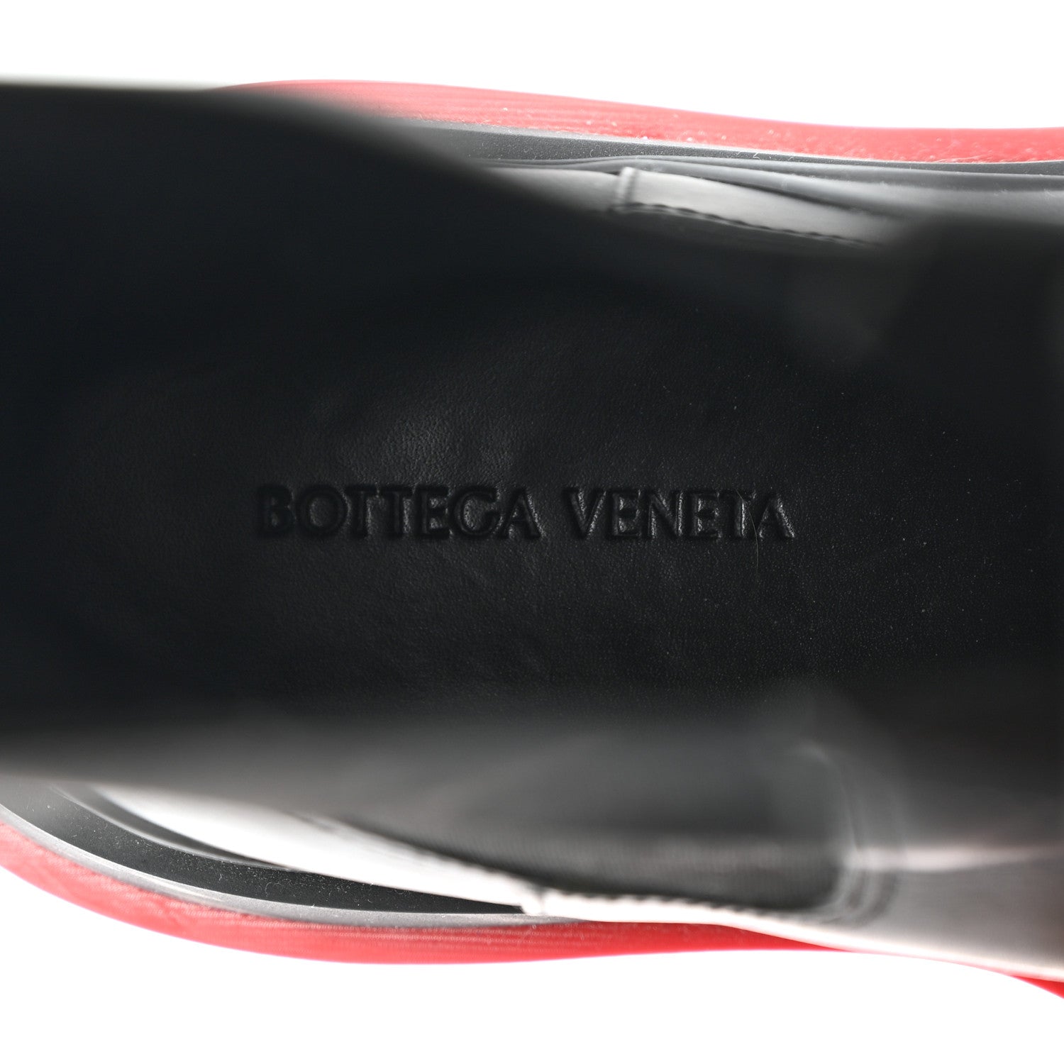 Bottega Veneta Calfskin The Tire Chelsea Boots 38 Black Bright Red 6 of 7