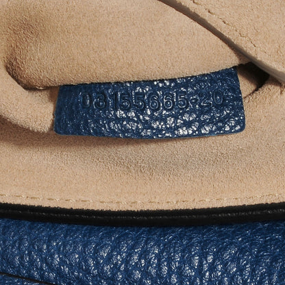 Chloe Grained Lambskin Mini Drew Shoulder Bag Factory Blue 4 of 8