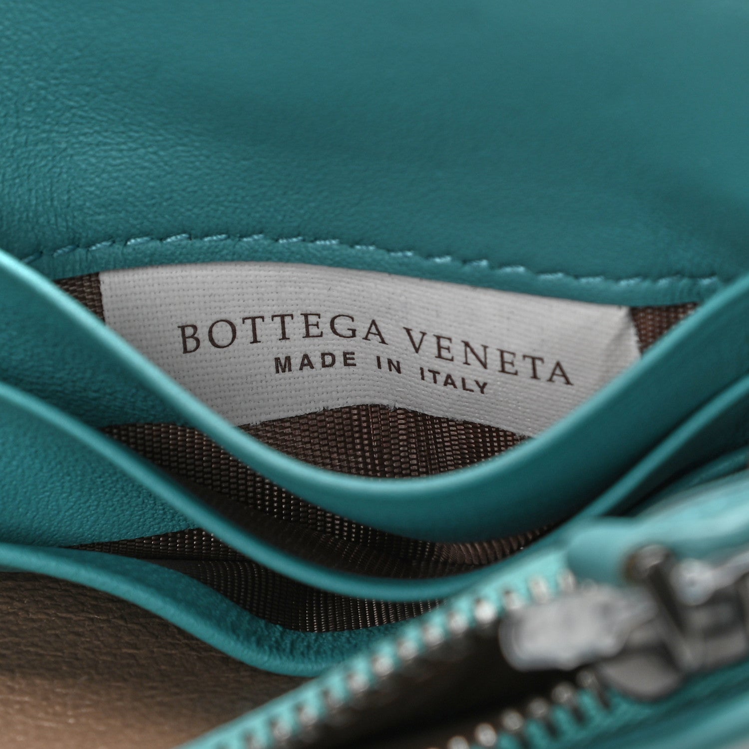 Bottega Veneta Velvet Ayers Intrecciato Butterfly Chain Wallet Linoleum 7 of 11