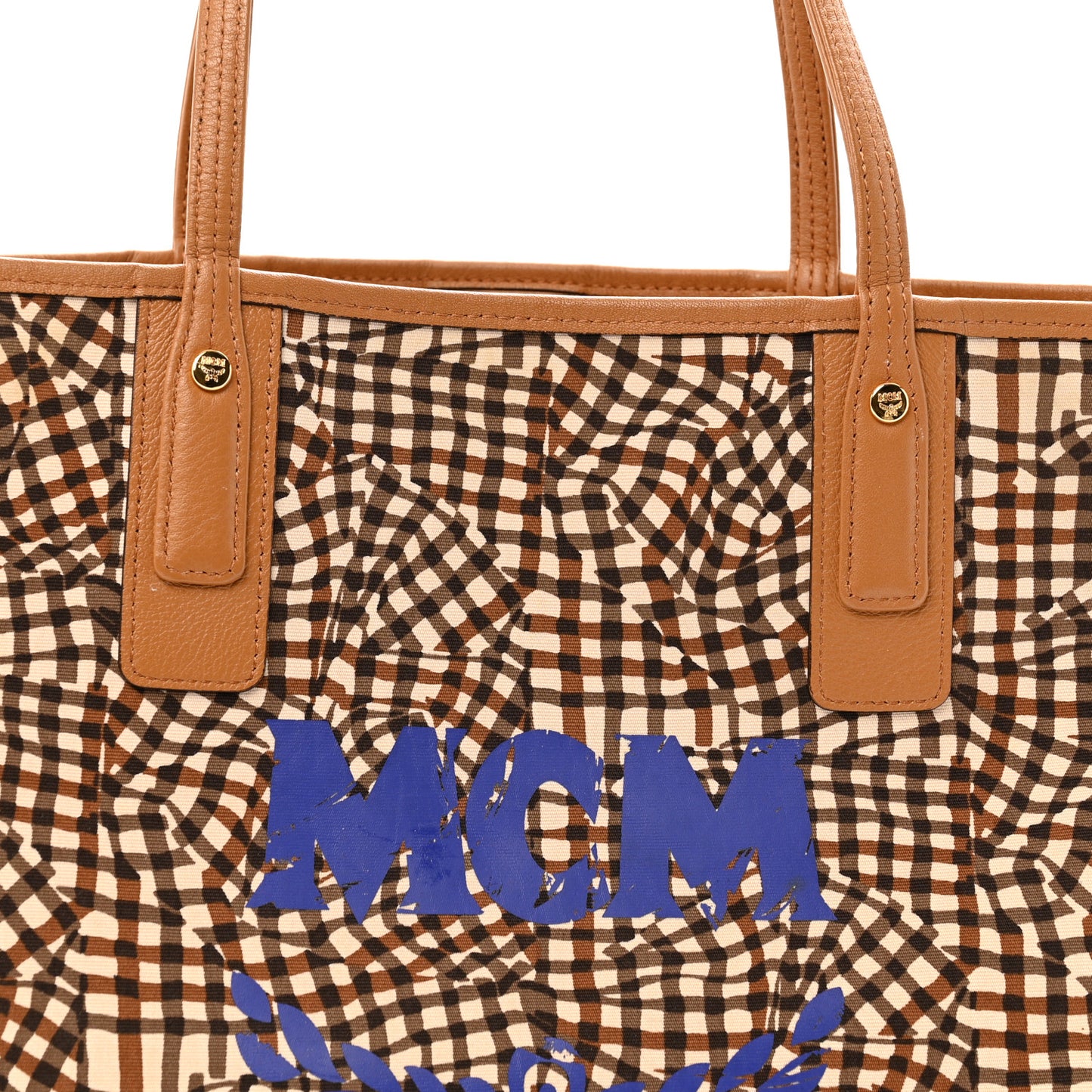 Visetos Medium Liz Reversible Shopper Tote Cognac