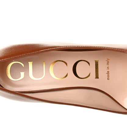 Gucci Malaga Kid Zumi 75mm Pumps 35 Brown Papaya 6 of 8