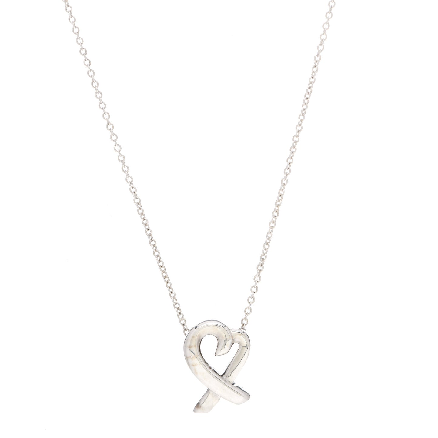 Sterling Silver Paloma Picasso Loving Heart Pendant Necklace