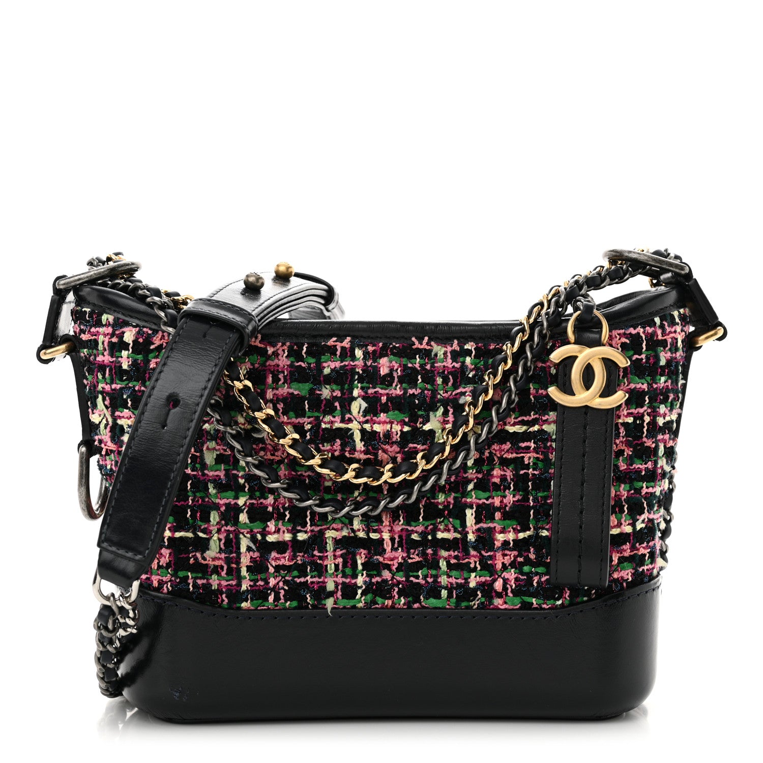 Chanel Tweed Calfskin Small Gabrielle Hobo Multi 1 of 12