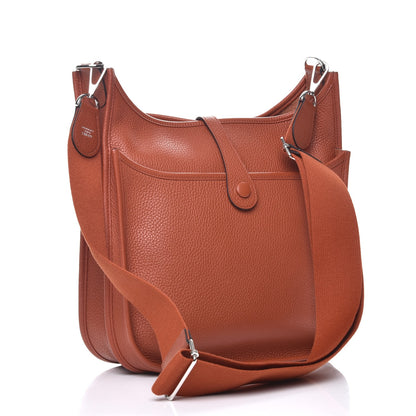 Hermes Taurillon Clemence Evelyne PM III Cuivre 3 of 8
