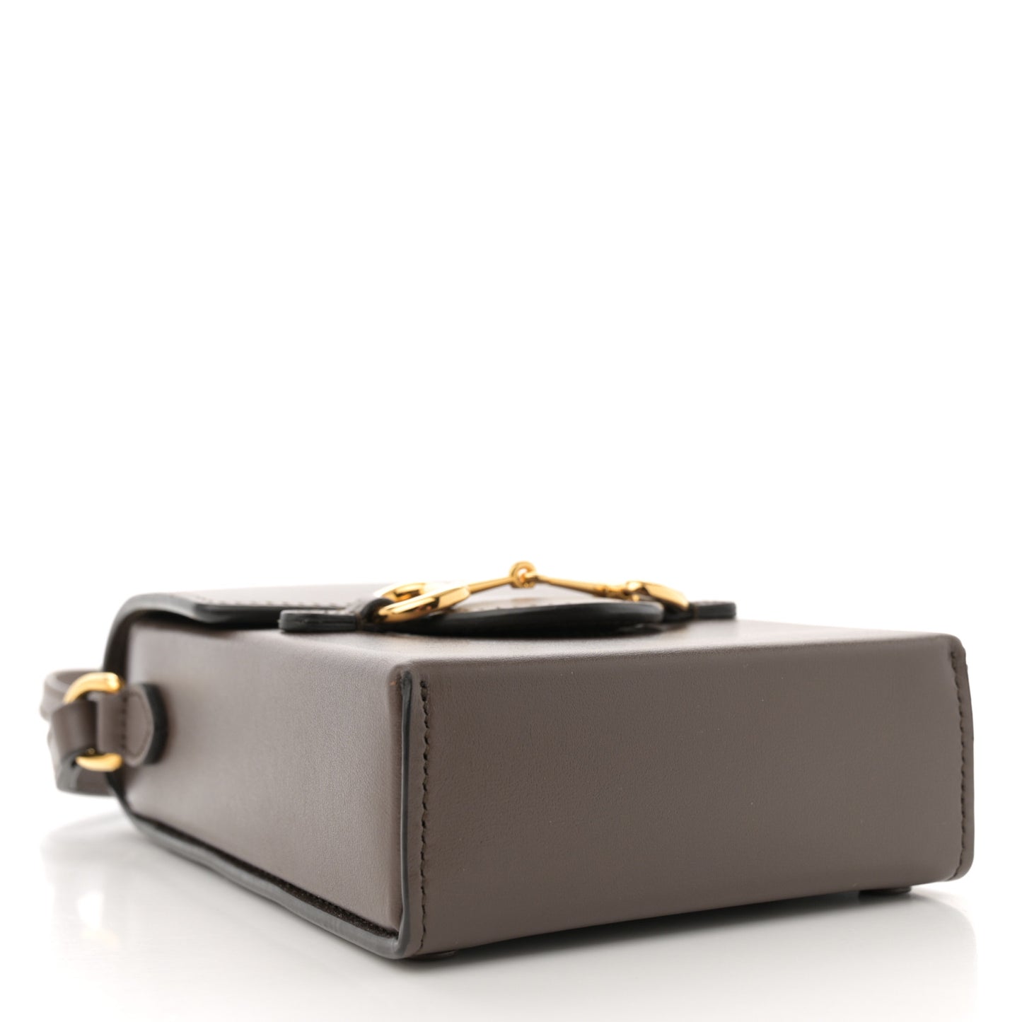 Boarded Plutone Calfskin Mini Horsebit 1955 Crossbody Bag New Acero
