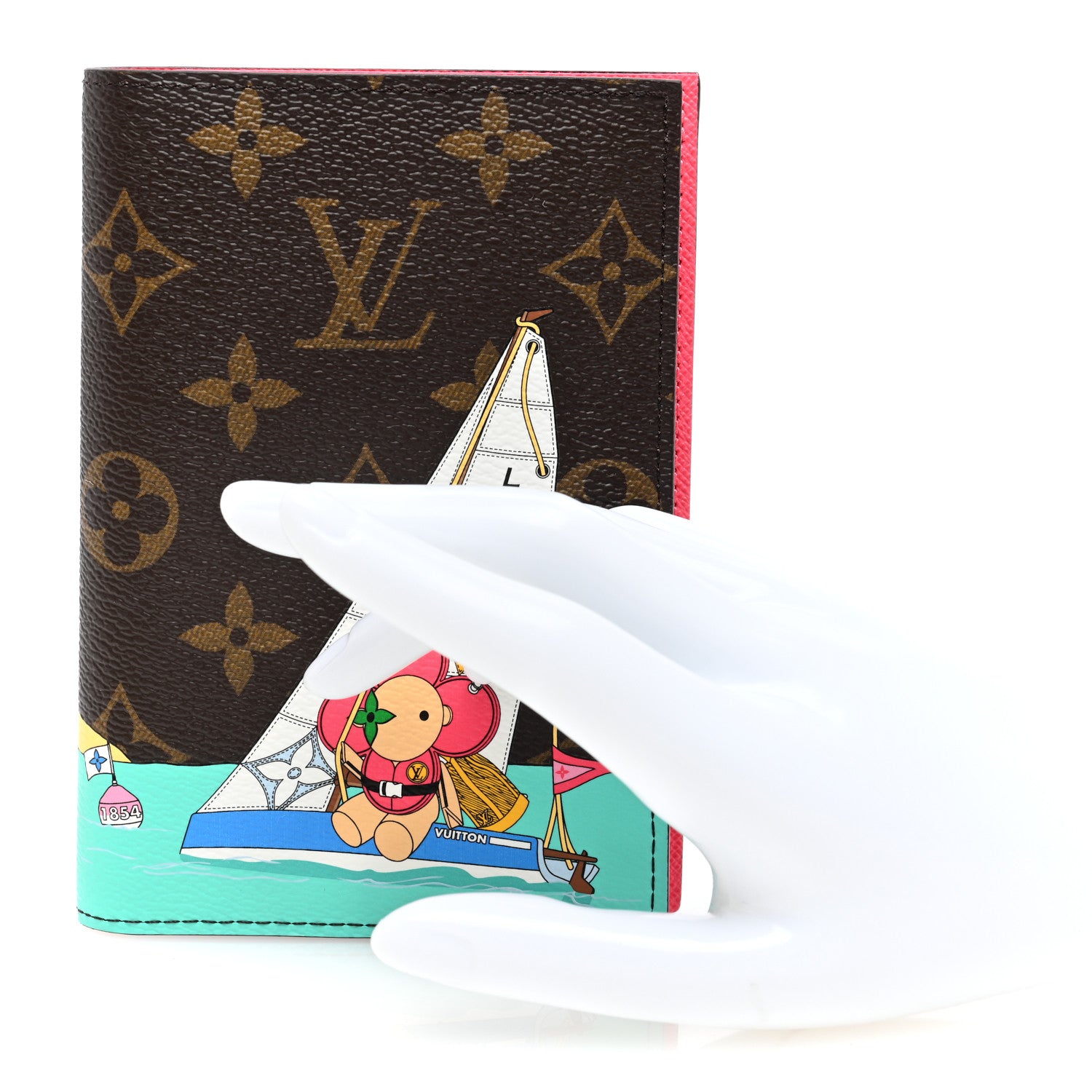 Louis Vuitton Monogram 2023 Christmas Animation Tropical Seas Passport Cover Dragon Fruit Pink 2 of 7