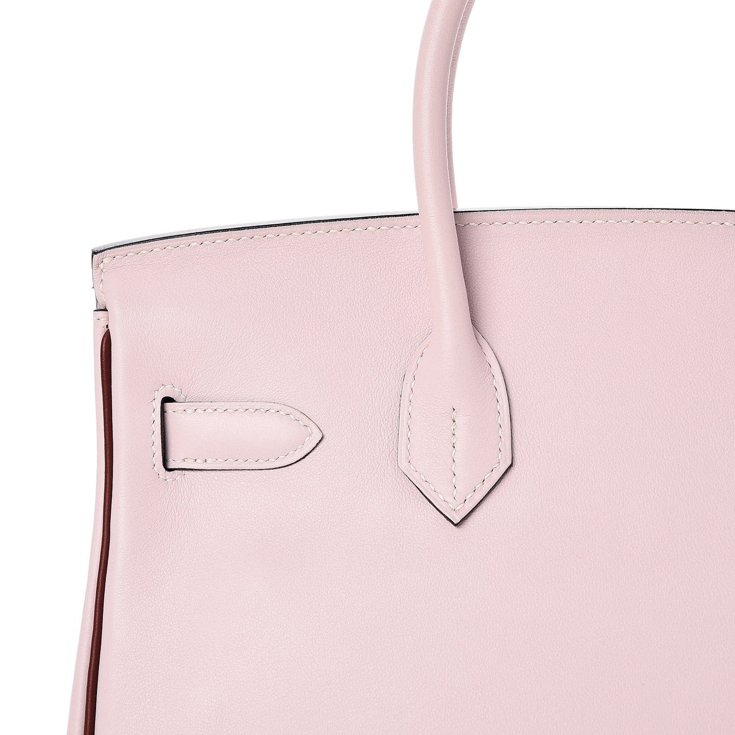 Swift Horseshoe Bi-Color Birkin 30 Rose Dragee Rouge H