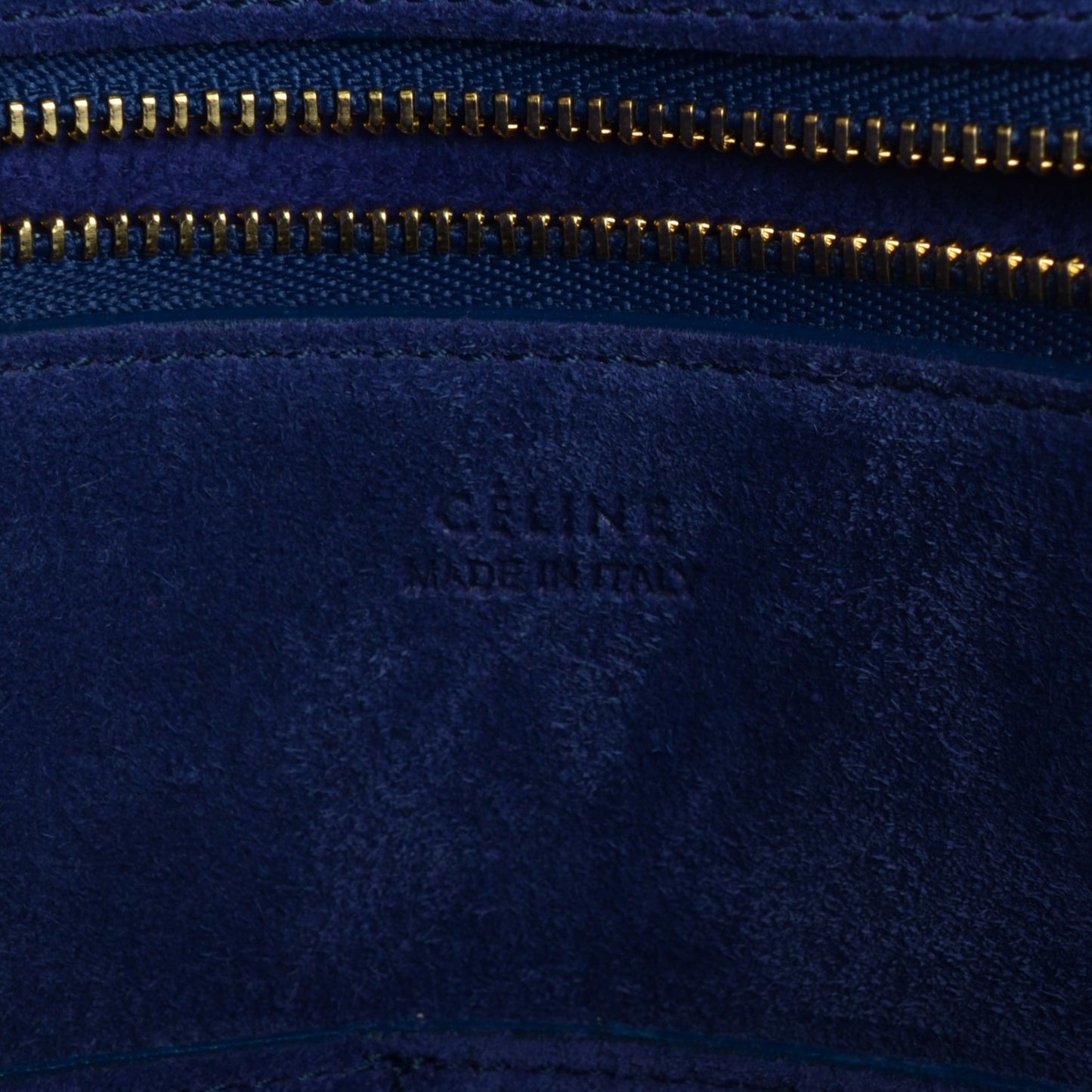 Bullhide Calfskin Medium Ring Bag Indigo