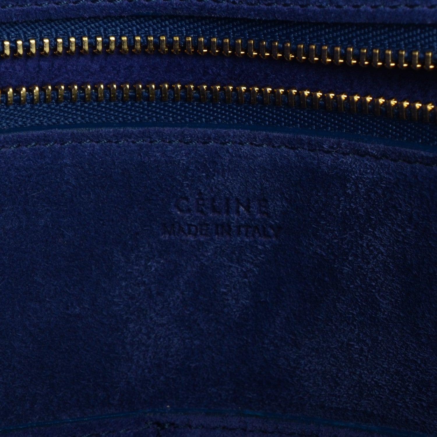 Celine Bullhide Calfskin Medium Ring Bag Indigo 6 of 7