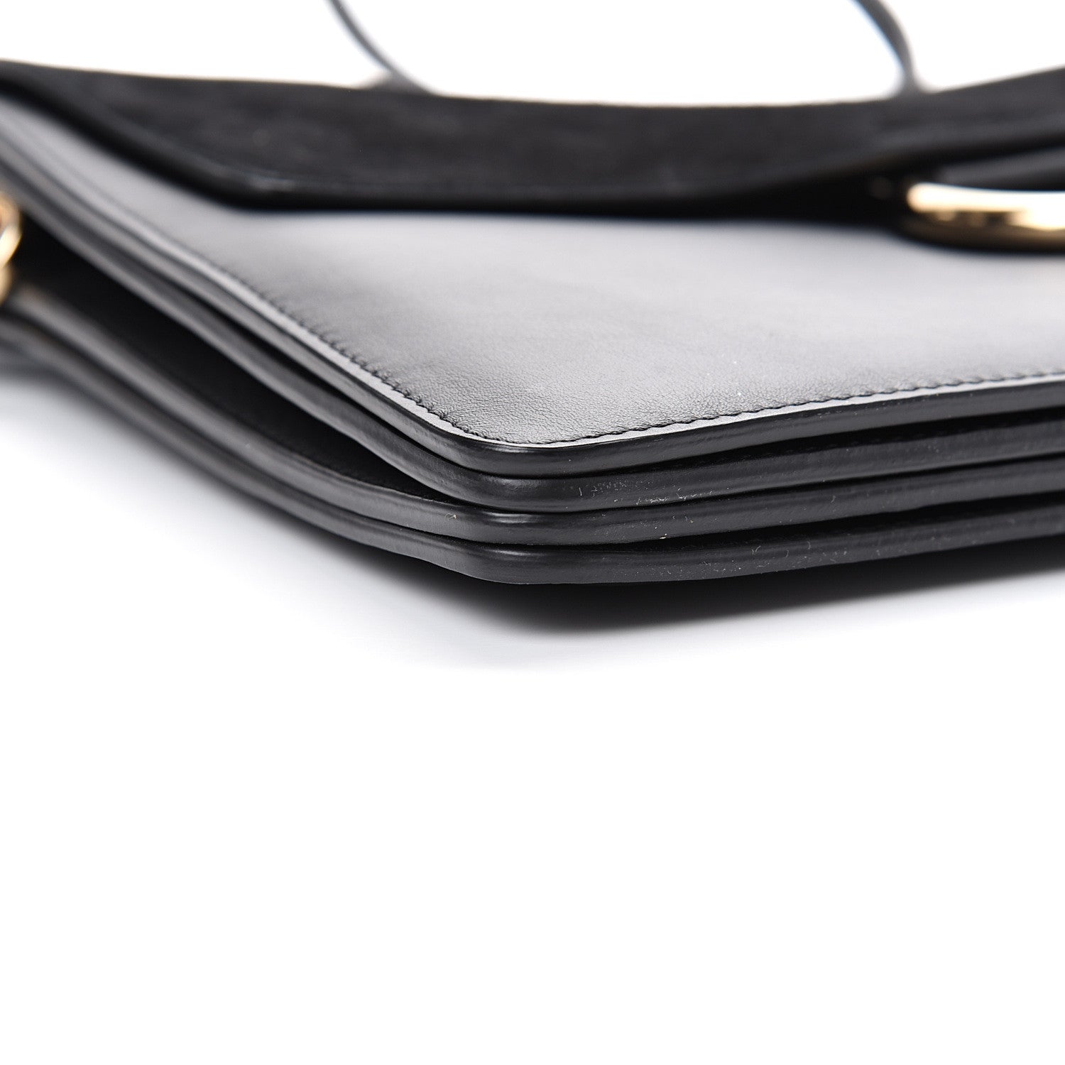 Chloe Suede Calfskin Medium Faye Shoulder Bag Black 10 of 14