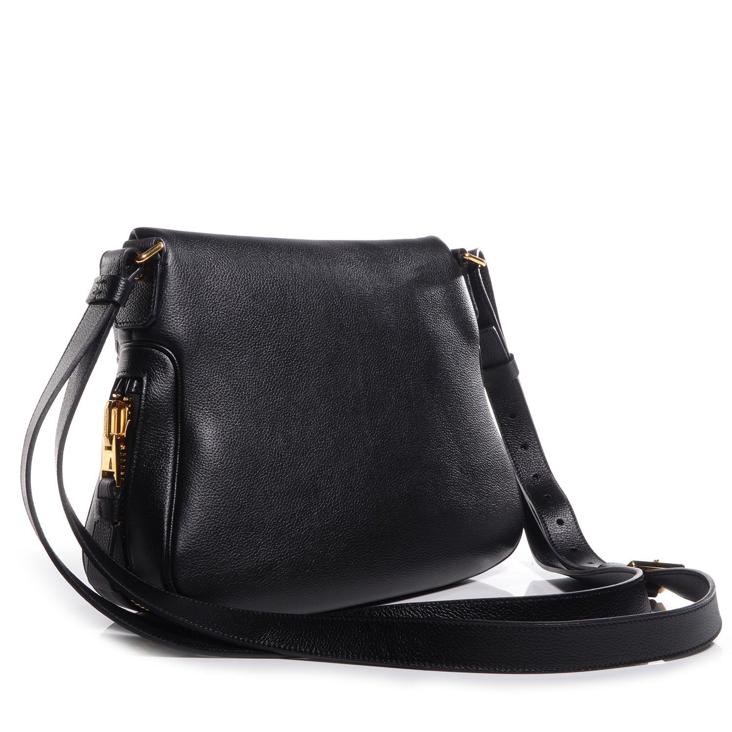 Tom Ford Grained Calfskin Medium Jennifer Crossbody Bag Black 3 of 7