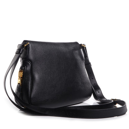 Tom Ford Grained Calfskin Medium Jennifer Crossbody Bag Black 3 of 7