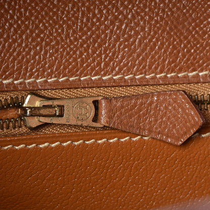 Hermes Courchevel Kelly Retourne 35 Gold 16 of 34