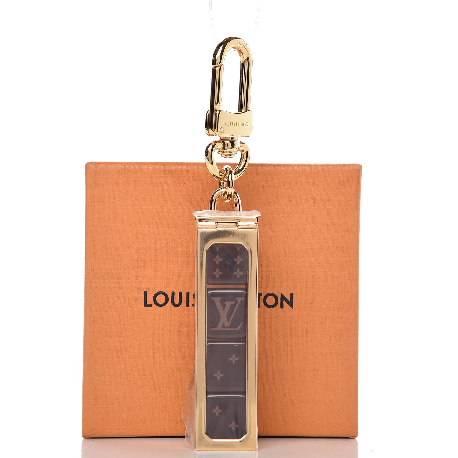 Louis Vuitton X SUPREME Dice Key Chain Bag Charm Brown 4 of 4
