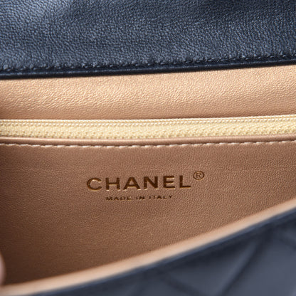 Chanel Lambskin Quilted Small Chic Pearls Flap Black 8 of 11