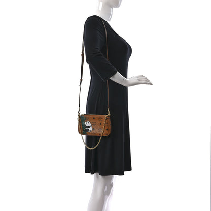 MCM Visetos Panda Crossbody Pouch Cognac 2 of 11