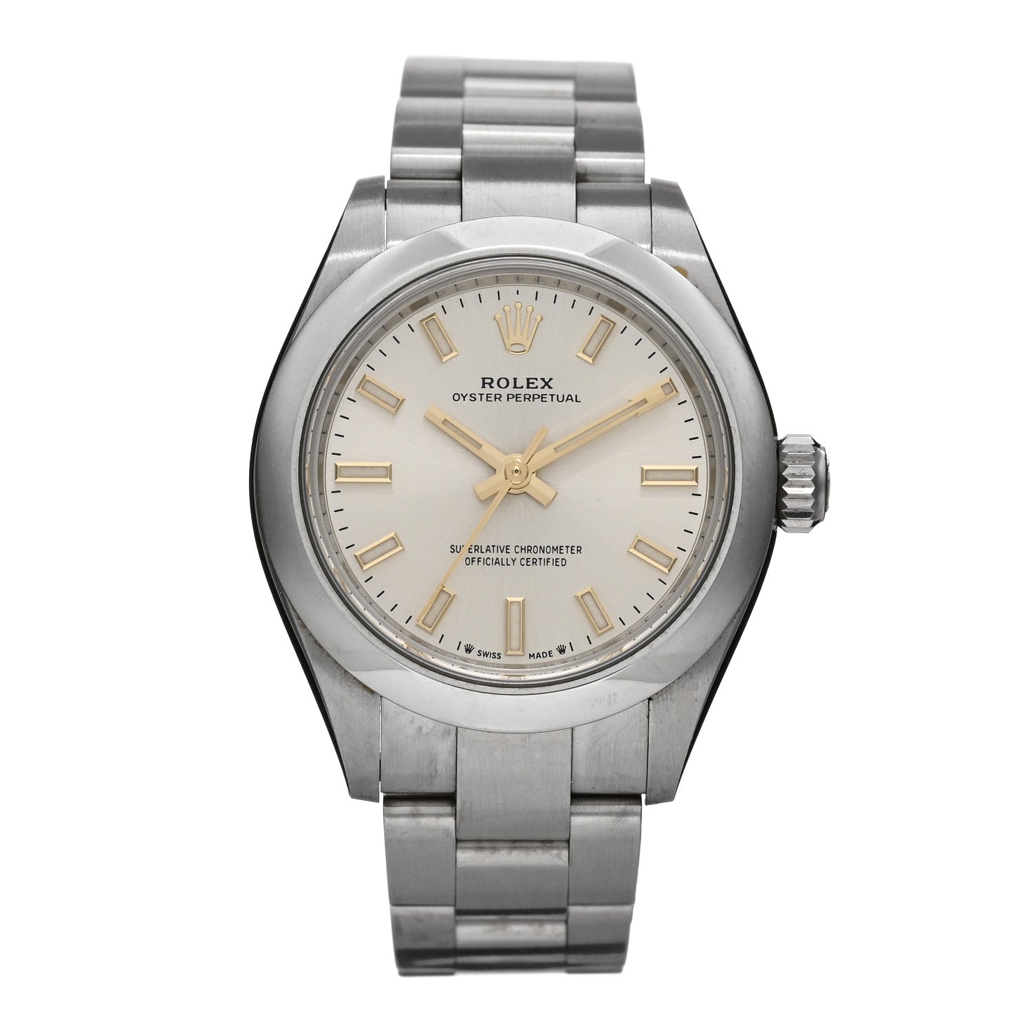 Rolex Stainless Steel 28mm Oyster Perpetual Datejust Watch Silver ...