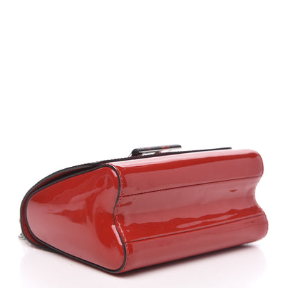 Louis Vuitton Patent Monogram Infrarouge Twist Shoulder Bag PM Coquelicot 4 of 12