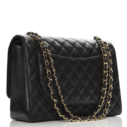 Chanel Caviar Quilted Maxi Double Flap Black 4 of 9