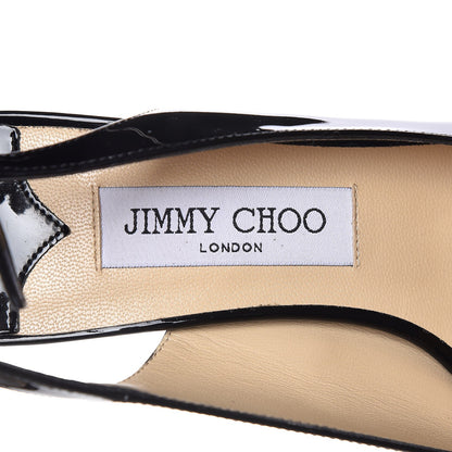 Jimmy Choo Patent Nova Slingback Pumps 38.5 Black 8 of 9