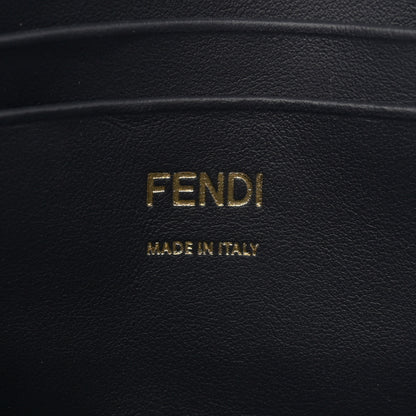 Fendi Chenille Vitello Grace FF Embroidered Mini Baguette Dark Blue Grey 6 of 10