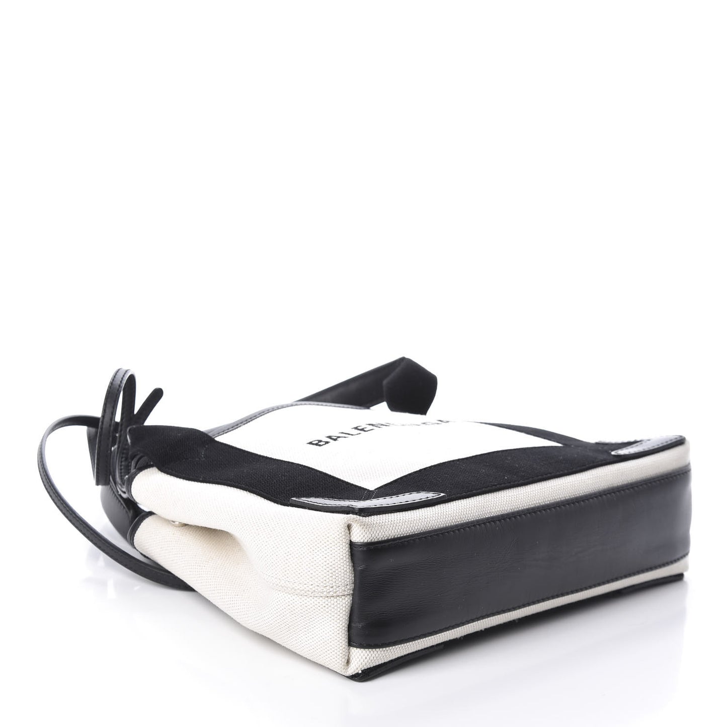Cotton Canvas Calfskin Navy Cabas XS Natural Black
