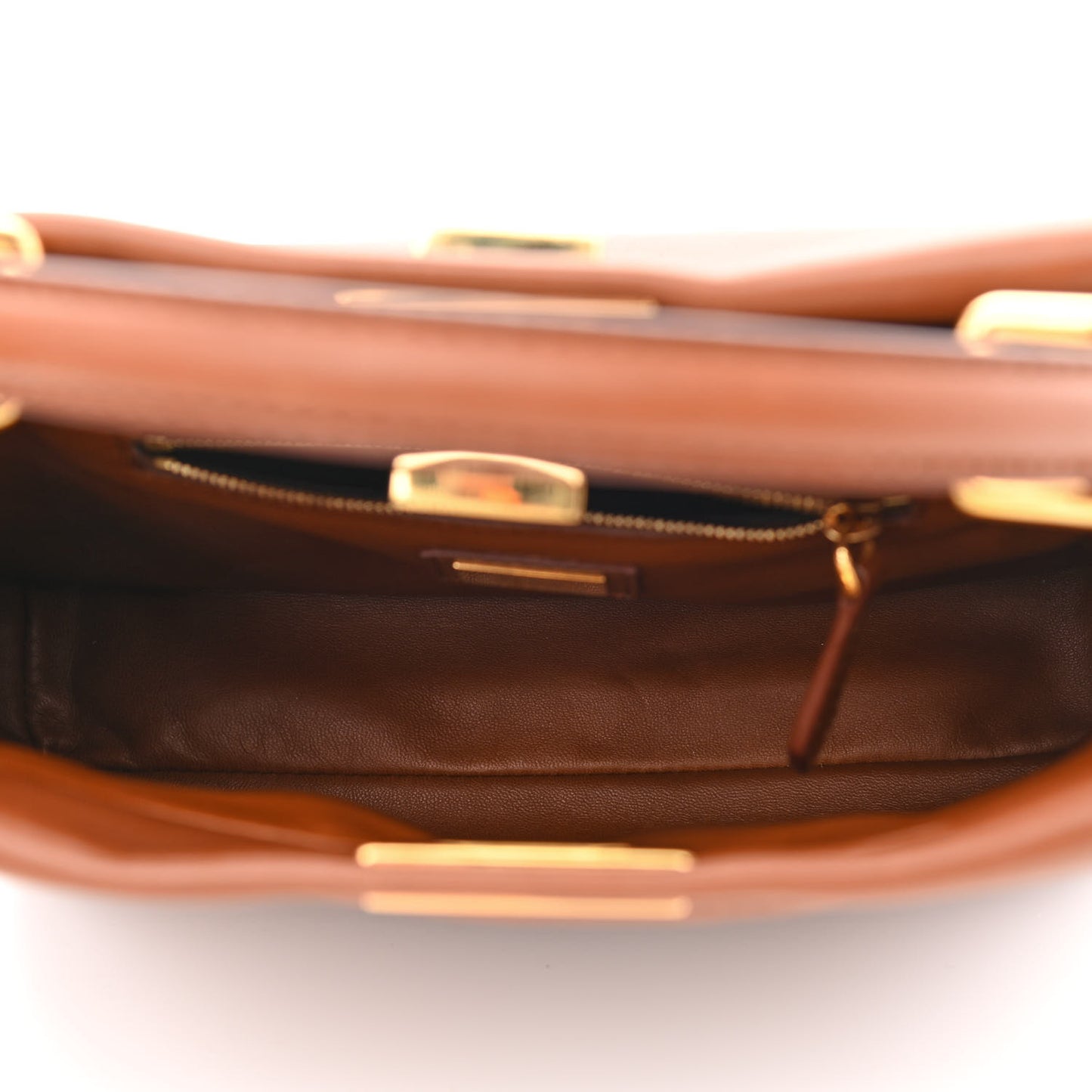 Nappa Mini Peekaboo Iconic Satchel Corteccia