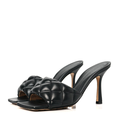 Bottega Veneta Nappa Matelasse Padded Mule Sandals 36 Black 3 of 7