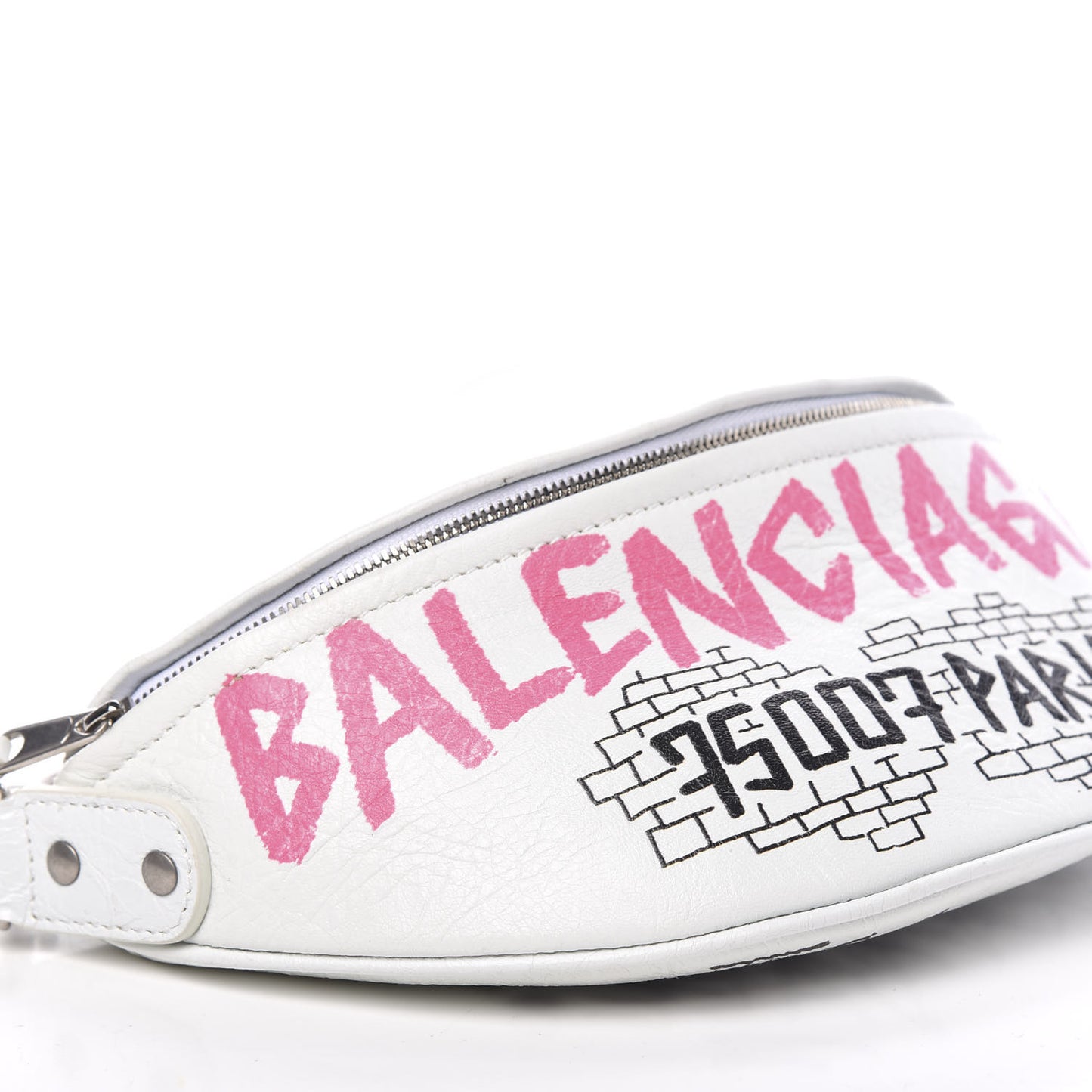 Agneau Arena Graffiti All Over XXS Souvenir Belt Bag White Multicolor