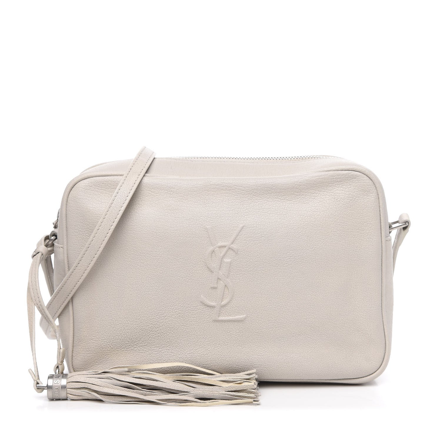 Calfskin Small Lou Camera Bag Icy White