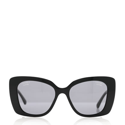 Chanel Acetate Strass Polarized Square Sunglasses 5422-B Black 2 of 8