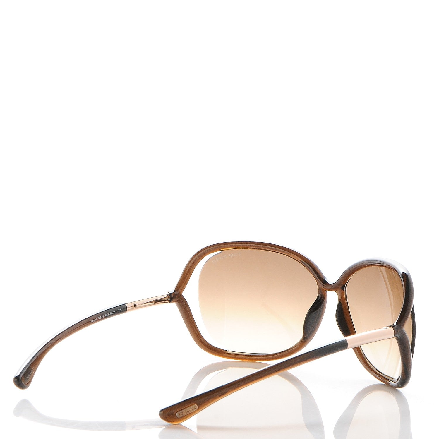 Tom Ford Raquel Sunglasses TF76 Dark Brown 4 of 8