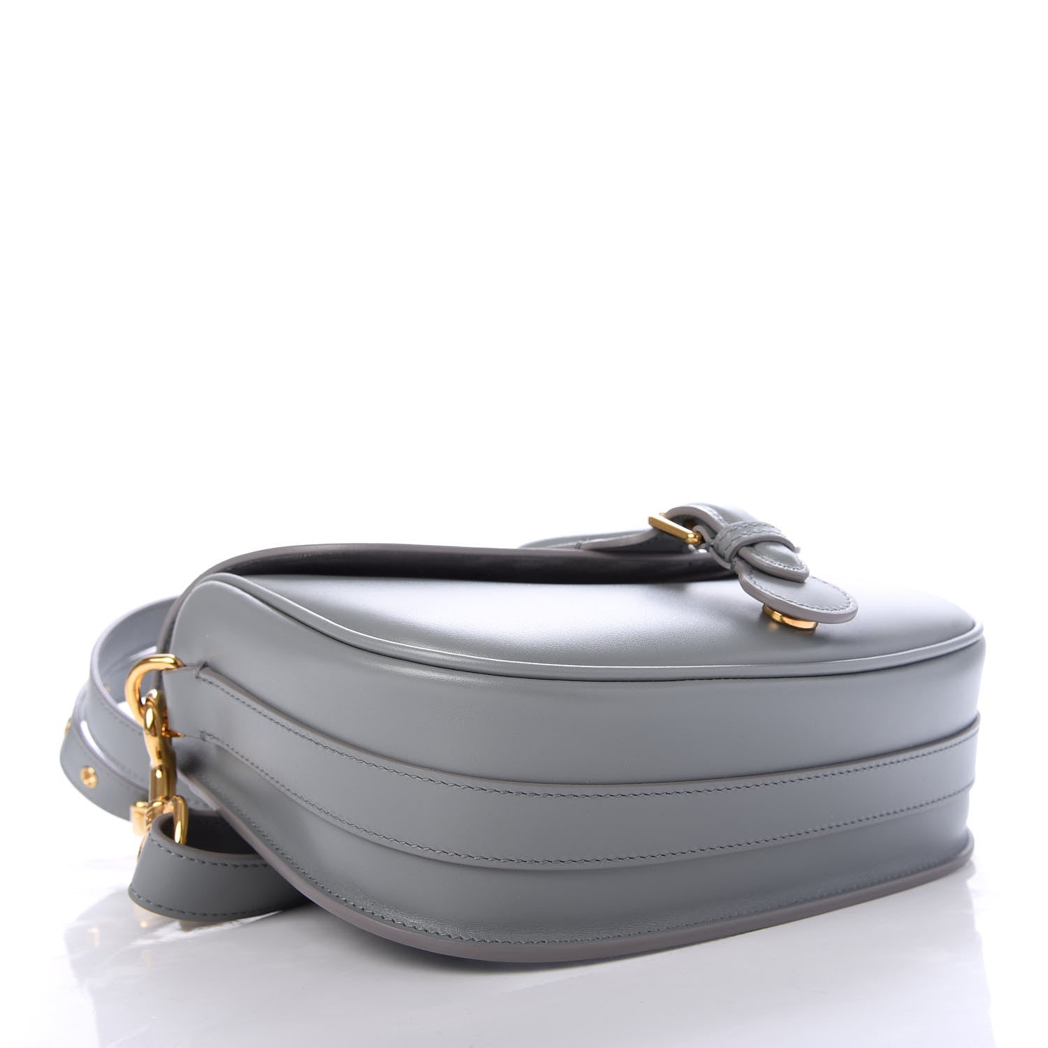 Christian Dior Box Calfskin Medium Bobby Flap Stone Grey 4 of 10