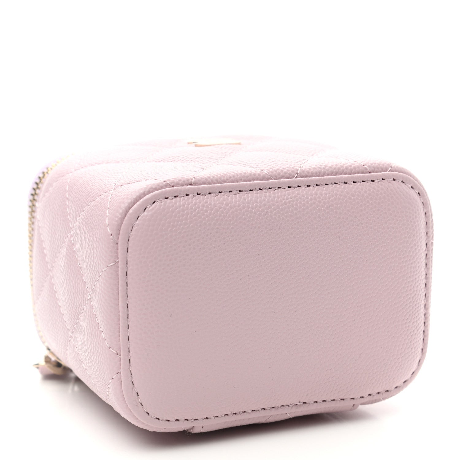 Chanel Caviar Quilted Mini Vanity Case With Chain Light Pink 4 of 9